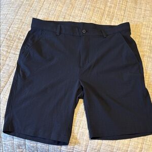 Men's Flat Front Performance Shorts in Dark Navy